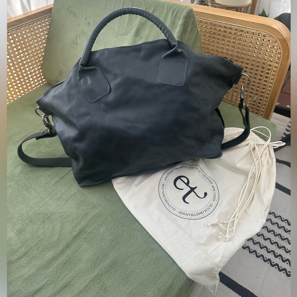 Ellen Truijen Leather Mommy Dearest Bag in Butterscotch Juniper